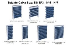 Estante Caixa Box em aço com 27 gavetas tamanho nº 5 - comprar online