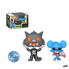 FUNKO POP! THE SIMPSON - ITCHY & SCRATCHY (1267) HOT TOPIC EXCLUSIVE