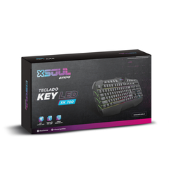 Teclado Gaming Retroiluminado Led Usb Soul Xk700 - comprar online