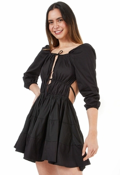 Vestido Corto Negro Francy Leon espalda descubierta - comprar online