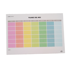 Planner Mensual · Block Color