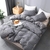 Cover Duvet texturizado Gris Oscuro Queen