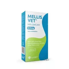Mellis Vet 0,5mg Anti-inflamatório para Cães 10 comprimidos