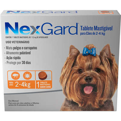 NexGard 11,3 mg para Cães de 2 a 4 Kg