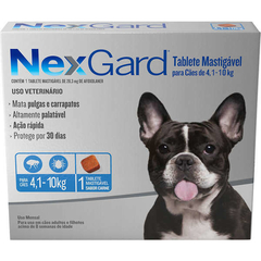 NexGard 28,3 mg para Cães de 4,1 a 10 Kg