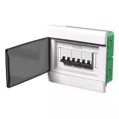 CAJA TM EMBUTIR 8 POLOS BLANCA PUERTA FUME