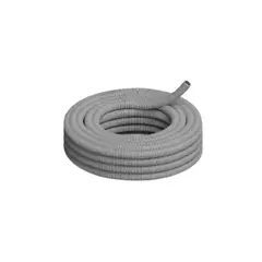 CAÑO CORRUGADO BLANCO 7/8" 22mm LIVIANO ROLLO 25MT