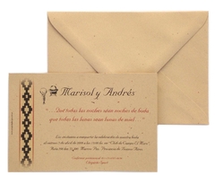 casamiento guardapampa campo campestre arte invitaciones weddings cards personalizada  