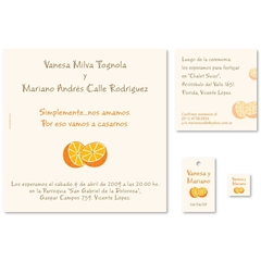 casamiento media naranja amor verdadero arte invitaciones weddings cards personalizada trama arabescos clásica Iniciales