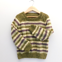 Sweater rayado verde en internet