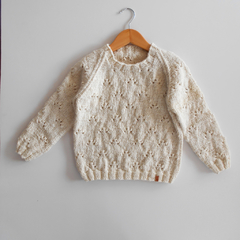 Sweater Lovely blanco crudo - tienda online