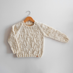 Sweater Lovely blanco crudo en internet