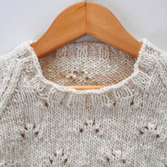 Sweater Lovely blanco crudo - comprar online