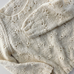 Sweater Lovely blanco crudo