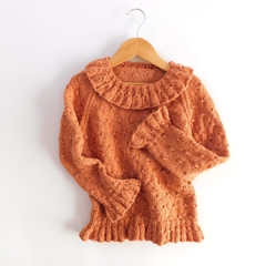 Sweater Fleuri anaranjado