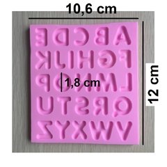 Molde Silicone Alfabeto Letras Maiúsculas e Minúsculas (2 Pçs) Pasta Americana Biscuit M04 - Coisas da  Lua