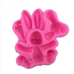 M13 Molde Silicone Animais 3D Coelho Pasta Americana Biscuit na internet