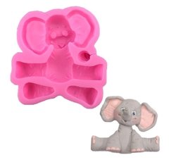 Molde Silicone Animais Elefante 3d Pasta Americana Biscuit M14