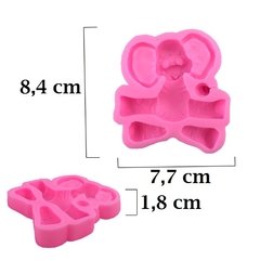 Molde Silicone Animais Elefante 3d Pasta Americana Biscuit M14 na internet