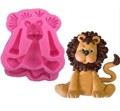 Molde Silicone Animais 3D Leão Pasta Americana Biscuit M15