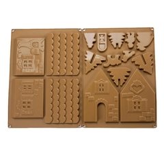 Molde Silicone Casa 3d Natal Chocolate Pasta Americana M120 - comprar online