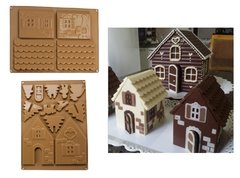 Molde Silicone Casa 3d Natal Chocolate Pasta Americana M120 na internet