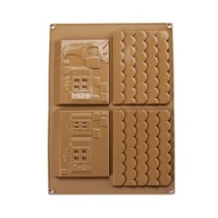 Molde Silicone Casa 3d Natal Chocolate Pasta Americana M120 - loja online