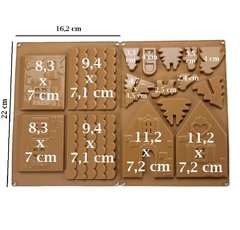 Molde Silicone Casa 3d Natal Chocolate Pasta Americana M120 - comprar online