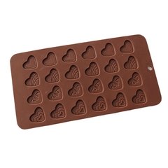 Molde Silicone Coração Chocolate Pasta Americana Biscuit M33 - comprar online