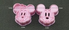 Cortadores De Biscoito Mickey E Minnie Com Carimbo 3d Disney P27 na internet