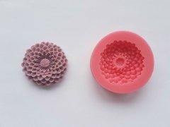 M58 Molde De Silicone Flor Crisântemo - Para Confeitaria