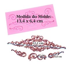 Molde Silicone Decoração X157 Pasta Americana Biscuit M47 - comprar online