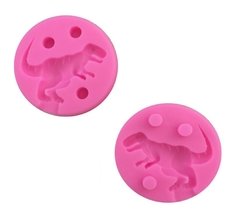 M51 Molde Silicone Dinossauro 3d Pasta Americana Biscuit - loja online