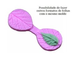 M64 Molde De Silicone Folha De Rosa 3D - Para Confeitaria - Coisas da  Lua