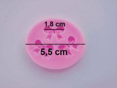 M69 Molde De Silicone Para Confeitaria Com 3 Laço Pequeno na internet