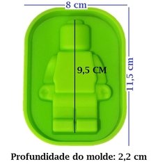 M73 Molde Silicone Boneco Lego 3D Pasta Americana Chocolate - Coisas da  Lua