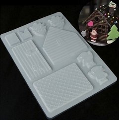 M121 Molde Silicone Casa Natal Chocolate Pasta Americana na internet