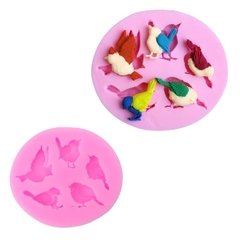 M122 Molde Silicone Mini Passarinho Pasta Americana - comprar online