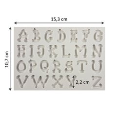 Molde de Silicone Alfabeto Letras e Numeros 2 pçs Pasta Americana M123 - comprar online