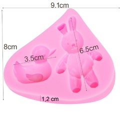 Molde Silicone Coelho Pato Páscoa Pasta Americana M126 na internet