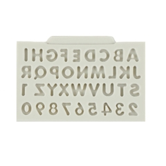 M146 Molde de Silicone Mini Alfabeto Letras Números Pasta Americana Biscuit - comprar online