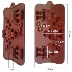 Molde Silicone Robo Engrenagem Pasta Americana Biscuit M53 - comprar online