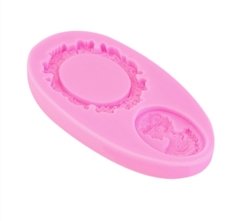 Molde De Silicone Para Confeitaria - Moldura E Medalhão M90 na internet