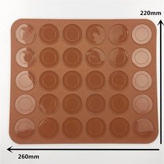 T07 Molde para Macaron em silicone P (30 células) na internet