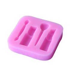 Molde Silicone Maquiagem Batom Pasta Americana Biscuit M76 - comprar online