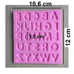 Molde De Silicone Alfabeto - Letras - Para Confeitaria na internet