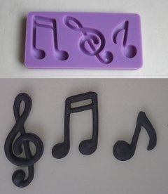 Molde de silicone Música - comprar online