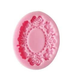 Molde De Silicone Para Confeitaria - Moldura Oval M87 na internet