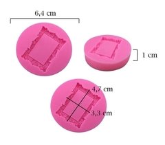 Molde De Silicone Moldura Retangular - Para Confeitaria M88 - Coisas da  Lua