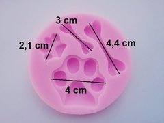 Molde De Silicone Confeitaria Cachorro, Osso, Pata, Pegada M29 - Coisas da  Lua